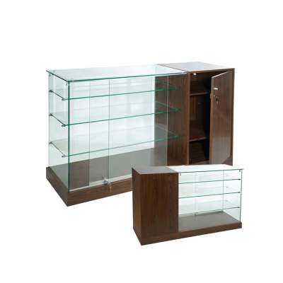 shop counter table design cosmetic makeup tally glass display counter