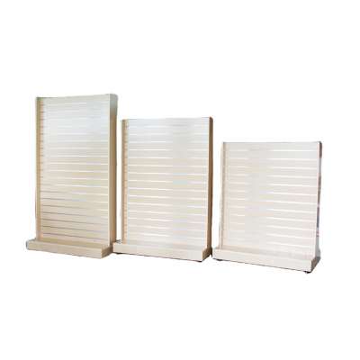 Keway mdf board Supermarket Cloths Shops Retail Racks Slatwall Shelf grocery display shelves