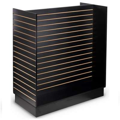 black H slatwall display showcase for clothes store display rack for shopping market