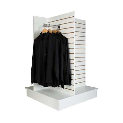 Custom designs retail shop MDF wooden display shelf clothes display stand