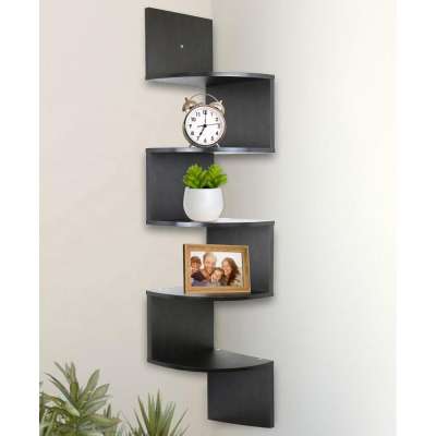 Modern furniture multi tiers shelf wood living room cabinets with corner cabinet