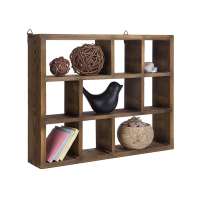 home decoration hanging shelf wooden wall shelf